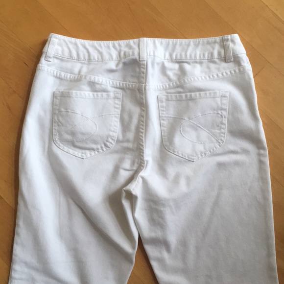 Chico's Platinum Womens Jeans White Size 1 Nice! - Picture 4 of 8